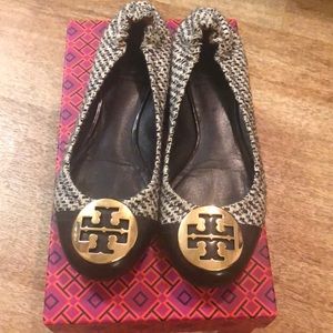 Reva ballet Tory Burch Flat in Brown